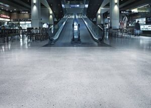 an expertly crafted concrete floor installed by Concrete Etc